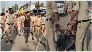 History Sheeter: The moneylender who used to travel around in expensive cars is now handcuffed... Virendra Tomar's arrogance is gone...! He fainted during a procession... Watch the video here