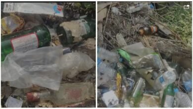 Fisheries Department: Piles of liquor bottles in the Baikunthpur government complex...! Questions on the administration... Watch the video here