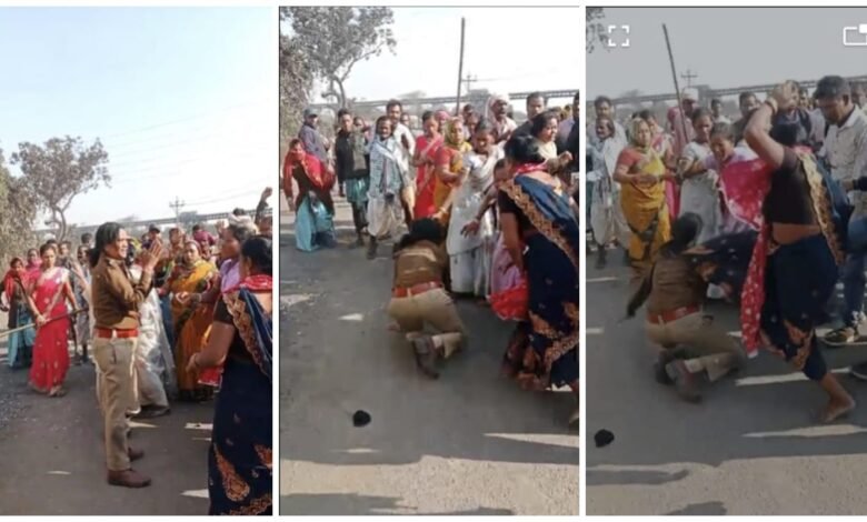 Coal Mine Protest: Violence erupts over Jindal mine in Raigarh! Buses and cars set ablaze... Traffic Inspector brutally beaten with kicks, punches, and sticks... Seriously injured... Watch the VIDEO here.