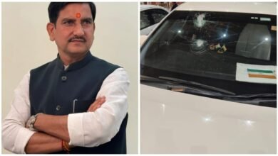 Minister involved in car accident: Union Minister of State Tokhan Sahu's car met with an accident...the car's windshield was broken.