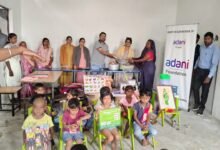 Adani Foundation: An initiative by Adani Foundation...! 18 Anganwadi centers in five Gram Panchayats received essential supplies.