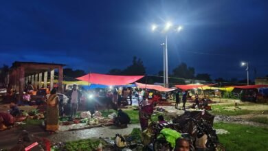 Adani Foundation's green initiative brings life back to villages...! Solar lights illuminate markets and streets.