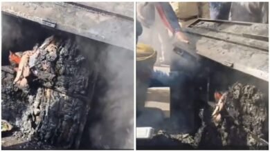 Tatibandh Fire: Elderly man trapped in the flames of a house fire screamed for help... a tragic death... Watch the video here.