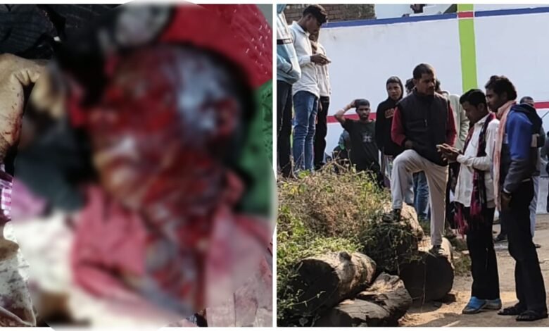 Sharp Weapon Attack: Sensational incident in Pathariya...! Man brutally murdered with a sharp weapon... panic in the village.