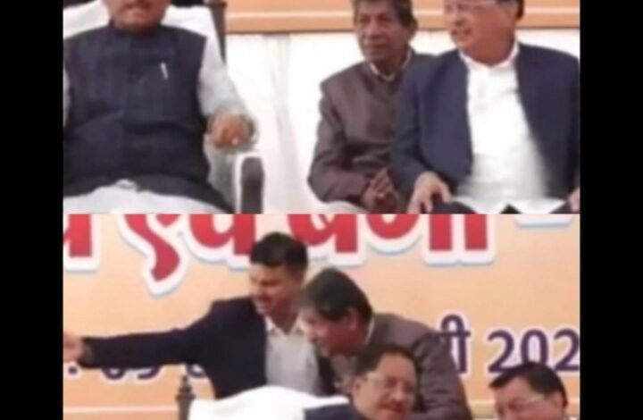 Goura Puja: Internal conflict exposed in Korba BJP...! Senior tribal leader Nankiram Kanwar ignored on stage... CM's PSO takes charge.