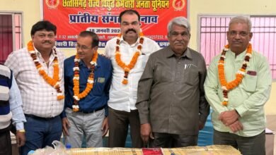 Union Leadership: Anil Dwivedi becomes the provincial president of Chhattisgarh Electricity Employees Janata Union...! New executive committee of JU formed.