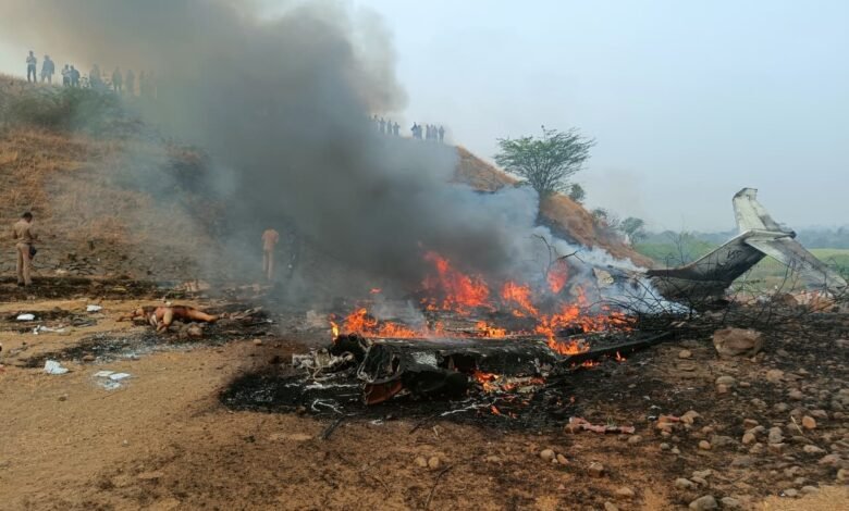 Ajit Pawar Plane Crash: Ajit Pawar dies in plane crash...! Five people killed in the accident... The entire plane was destroyed by fire... Watch the VIDEO here.