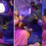 Dance Program: Government employee forgets all decorum! Employment assistant showers money on dancer performing vulgar dance... Watch the video here.