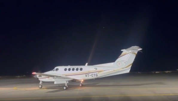 Bilasa Devi Kevat Airport: Successful trial of night landing for the first time at Bilaspur Airport...watch the video here