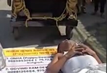 Kosa saree trader in Raigarh performs unique Dandavat Rath Yatra, prays at Devi temples to recover Rs 1.5 crore loan