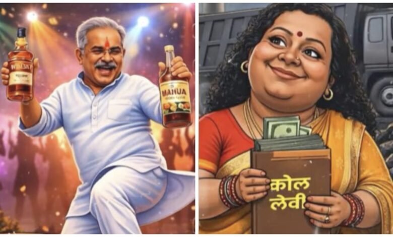 Political Attack: BJP releases Congress cartoon 'Scamster' poster... watch VIDEO here