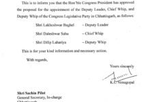 Lakheswar Baghel: Congress's masterstroke on the day before the budget session...! Lakheswar Baghel appointed Deputy Leader of the Opposition...see here