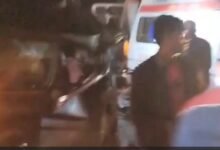 A horrific road accident on National Highway 719... Four people died on the spot... Watch the video here.