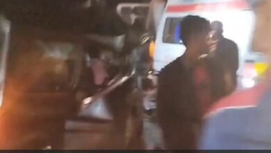 A horrific road accident on National Highway 719... Four people died on the spot... Watch the video here.