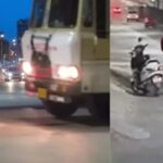 High Voltage Drama: A drunk young man and woman created a high-voltage drama on the road in Bilaspur...! The young man stood in front of a truck... a major accident was averted.