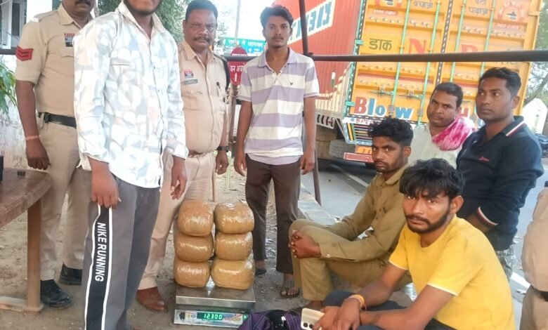 Drug Bust: Major Racket Uncovered in Mahasamund...! Narcotics Worth ₹6 Lakhs Seized from Container... Two Accused Arrested.