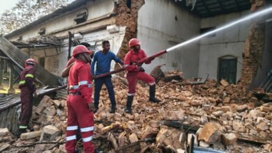 Fire Incident: Big news from Balodabazar...! A massive fire broke out in the Tehsil building...causing panic early in the morning...watch the video here.