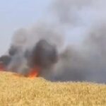 Crop Fire: Fire Wreaks Havoc in Sarangarh...! 15 Acres of Crops Reduced to Ash... Crisis Strikes Farmers... Watch Video Here