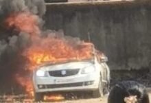 Car Fire Incident: A parked car in Korba caught fire...! It was reduced to ashes in no time.