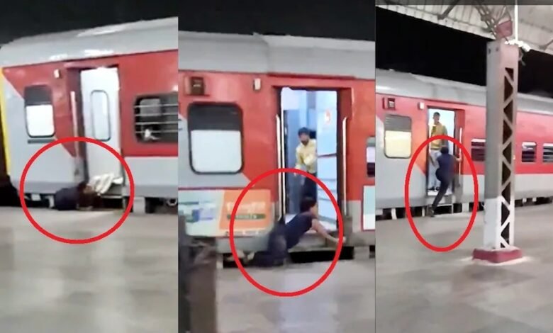 Railway Alert: A heartbreaking scene unfolds at Agra Cantt... A child alone in a coach... A woman narrowly escapes death... Watch the spine-chilling video here.