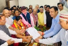 Rajya Sabha Elections: BJP candidate Laxmi Verma files nomination...! CM and his team were present...watch the video here