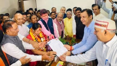 Rajya Sabha Elections: BJP candidate Laxmi Verma files nomination...! CM and his team were present...watch the video here