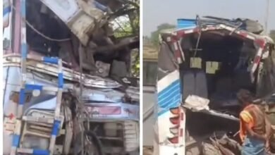 Horrific Road Accident: A horrific road accident late last night on the Raipur-Ratanpur National Highway…! A trailer and a Scorpio collided head-on… 6 passengers died… watch the video here