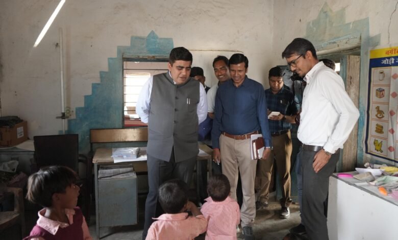 Collector's Inspection: The Collector's applause boosted their morale! Children in Anganwadi recited the ABCs... watch the video here.