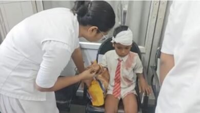 School Van Accident: School Van Overturns in Janjgir! 10 Children Injured... Chaos and Screams Ensue.