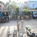 Flag March: Police tighten their grip ahead of festivals in Korba! Over 200 soldiers conduct flag marches for Holi and Ramzan Eid.