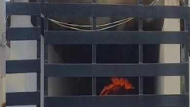 Hotel Fire: Sudden blaze at a capital city hotel! Flames reach the first floor... Firefighting teams engaged in extinguishing the fire... Watch VIDEO here.