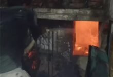 Gas Cylinder Blast: Major News from Bilaspur! Massive Fire Erupts Following a Violent Refrigerator Explosion—Woman Burnt Alive; Watch VIDEO Here.