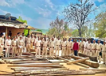 Forest Action: Major Operation by the Forest Department in Korba! 359 Logs Recovered in Satrenga—Simultaneous Raids Conducted on 6 Houses.