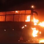Bus Fire: Fire breaks out in a wedding party bus in Balod! Passengers jump to safety; major tragedy averted. Watch VIDEO here.