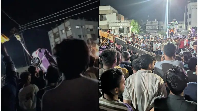 Tragic Accident: Horrific mishap in Nashik! Car plunges into well... 9 members of the same family dead... including 6 children.