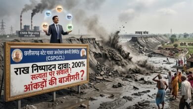 Korba Ash Management: 200% Execution—On Paper...! Overflowing on the Ground... Major Questions Raised Over CSEB Data.