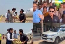 Sachin in Bastar: Sachin Tendulkar Arrives in Jagdalpur with His Family! Grand Welcome at the Airport... 5,000 Children to Get an Opportunity to Play Sports.