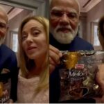 Modi Gifts ‘Melodi’ Toffee to Meloni: ‘Melody’ Diplomacy on Display in Rome! PM Modi gifts a toffee to Giorgia Meloni—video goes viral on social media.