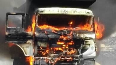 Kusmunda Mines: Coal-Laden Tipper Suddenly Catches Fire—Panic Ensues—Major Accident Averted Thanks to Driver's Presence of Mind