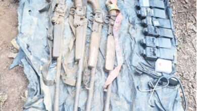 Naxal Operation: Naxalite Cache Hidden in the Forests of Abujhmad! BSF Recovers Guns, Detonators, and Explosives.