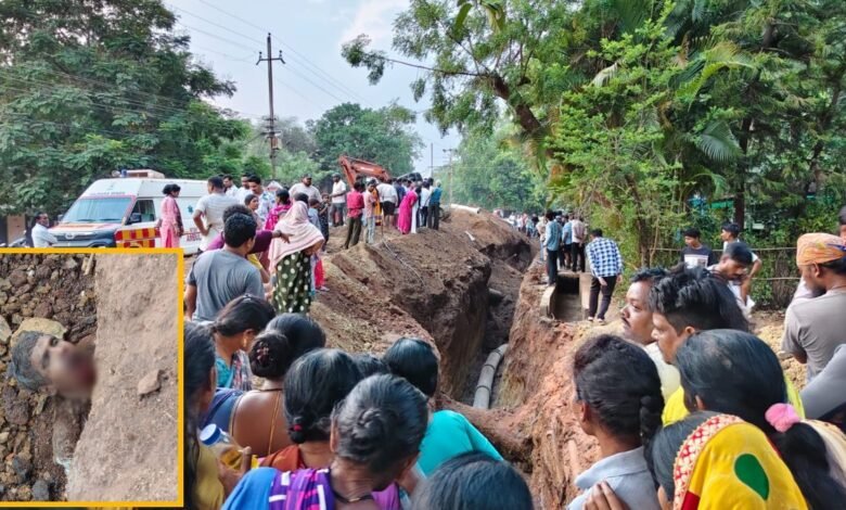 Construction Accident: Major mishap during sewerage project in Balod! Feared death of 4 laborers buried under soil.