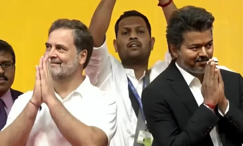 New CM Takes Oath: Thalapathy Vijay Becomes Tamil Nadu's New Chief Minister...! Rahul Gandhi Present at the Swearing-in Ceremony.