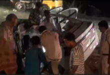 Road Accident: Horrific accident on the Ambikapur-Raipur highway late at night! Car rams into a stationary truck... young man dies... Watch VIDEO.