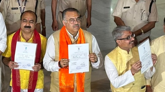 Rajya Sabha Election: Setback for Congress from the Supreme Court...! BJP wins all three Madhya Pradesh seats unopposed... Meenakshi Natarajan's nomination rejected.