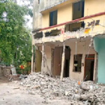 Housing Board: Attempt to take over the Housing Board building...! Uproar ensues after half the structure is demolished... Major administrative negligence exposed.