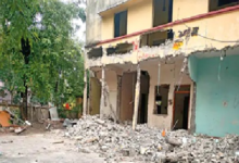Housing Board: Attempt to take over the Housing Board building...! Uproar ensues after half the structure is demolished... Major administrative negligence exposed.