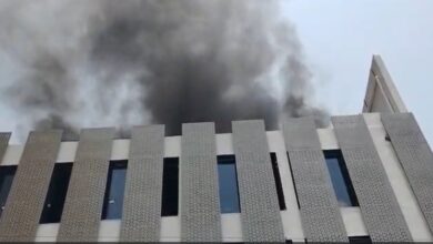 Fire at Anshdeep Electronics: Rajnandgaon Breaking News...! Fire breaks out at Anshdeep Electronics; showroom engulfed in flames—watch the video.