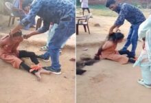 Shaming Humanity: Humanity put to shame in Koriya...! Wife's head shaved, face smeared with soot, and forced to drink urine... Video goes viral.