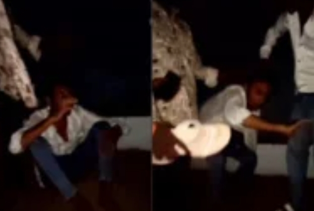 Dhamtari Viral Video: Brutality in Dhamtari... Youth beaten after being forced to spit on a slipper! Humiliated by being made to say "Call me 'Father'"... Accused arrested after video goes viral.
