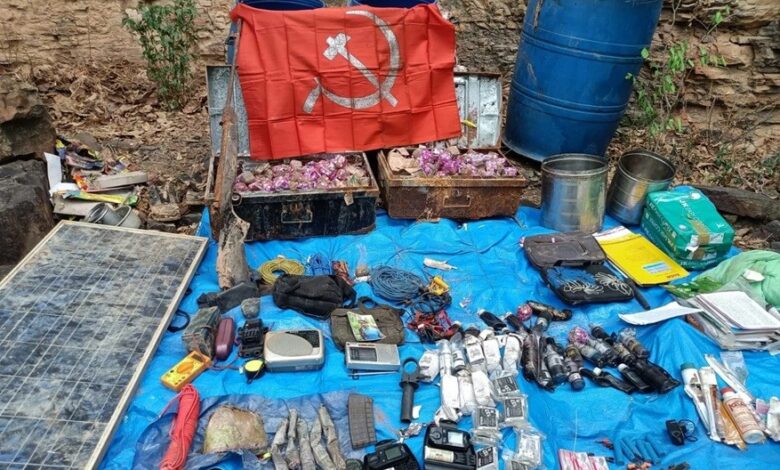 Anti-Naxal Operation: Even after being cleared of Naxals, the forest continues to yield dangerous secrets...! A huge cache of weapons and explosives found in Gariaband... Watch the video here.